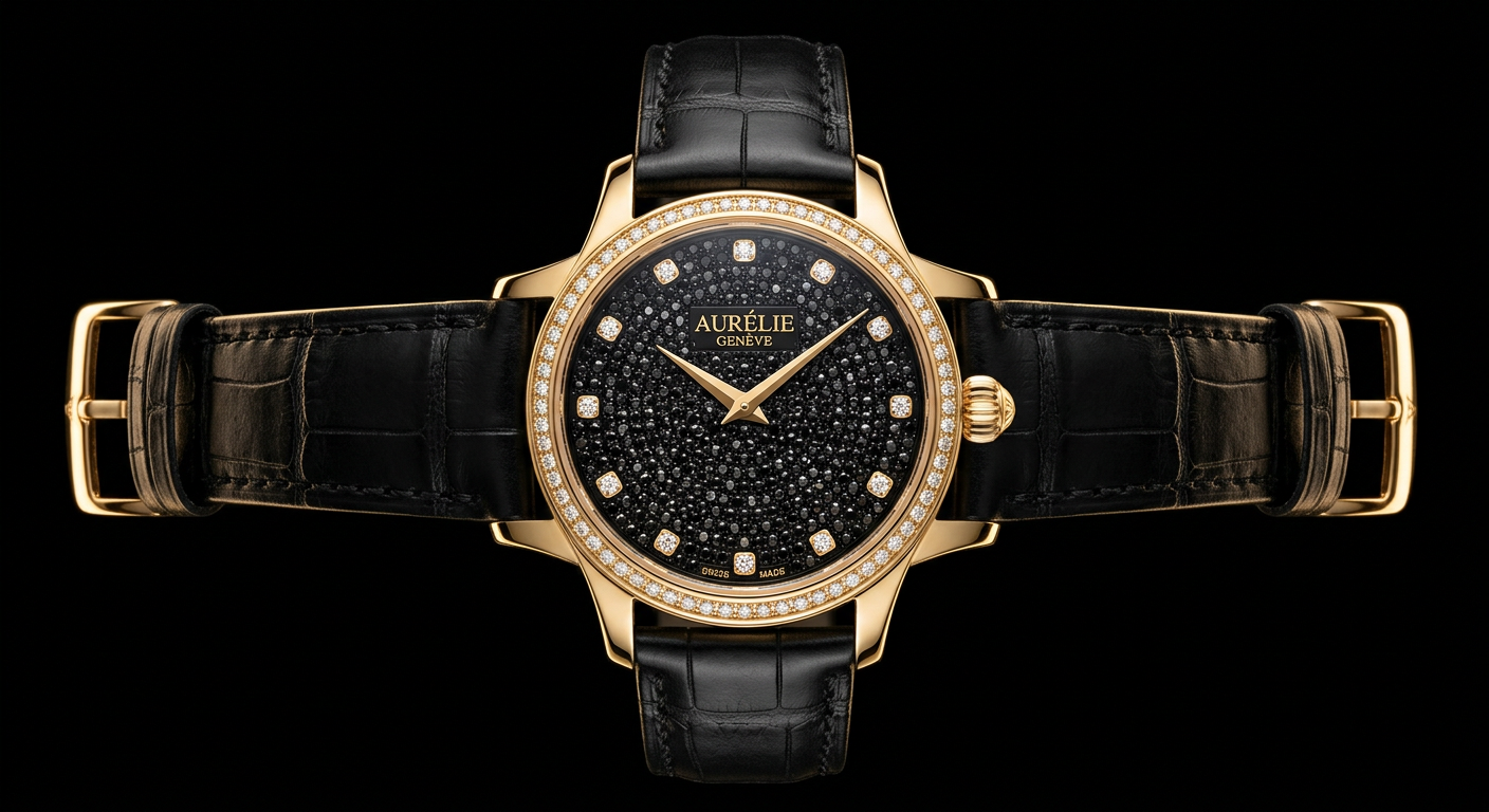Anora Noir Gold - jam tangan wanita elegan Anora Mutiara Indah