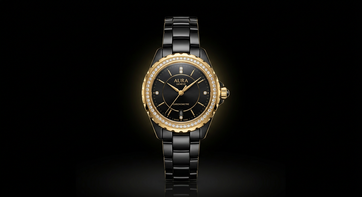 Anora Black Ceramic - jam tangan wanita elegan Anora Mutiara Indah